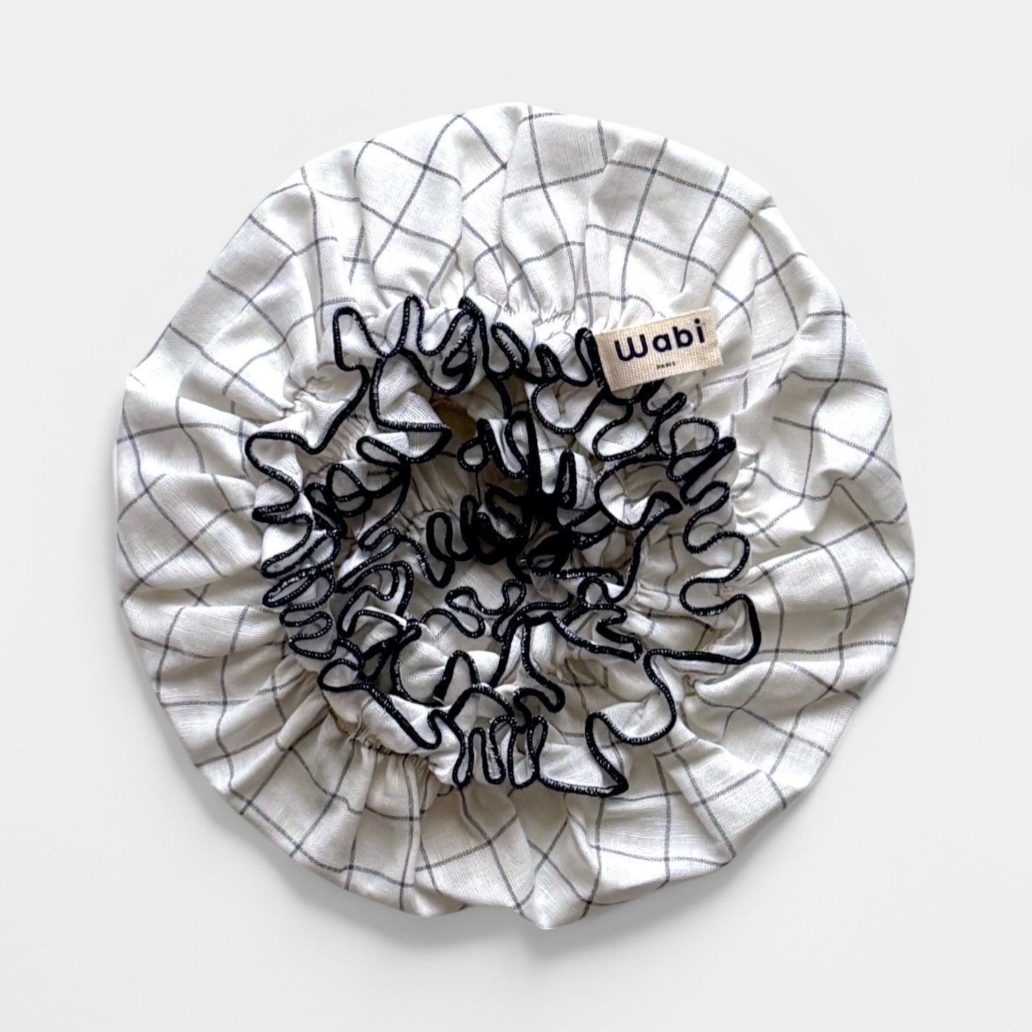 La Charlotte Lin Blanc Carreaux Navy