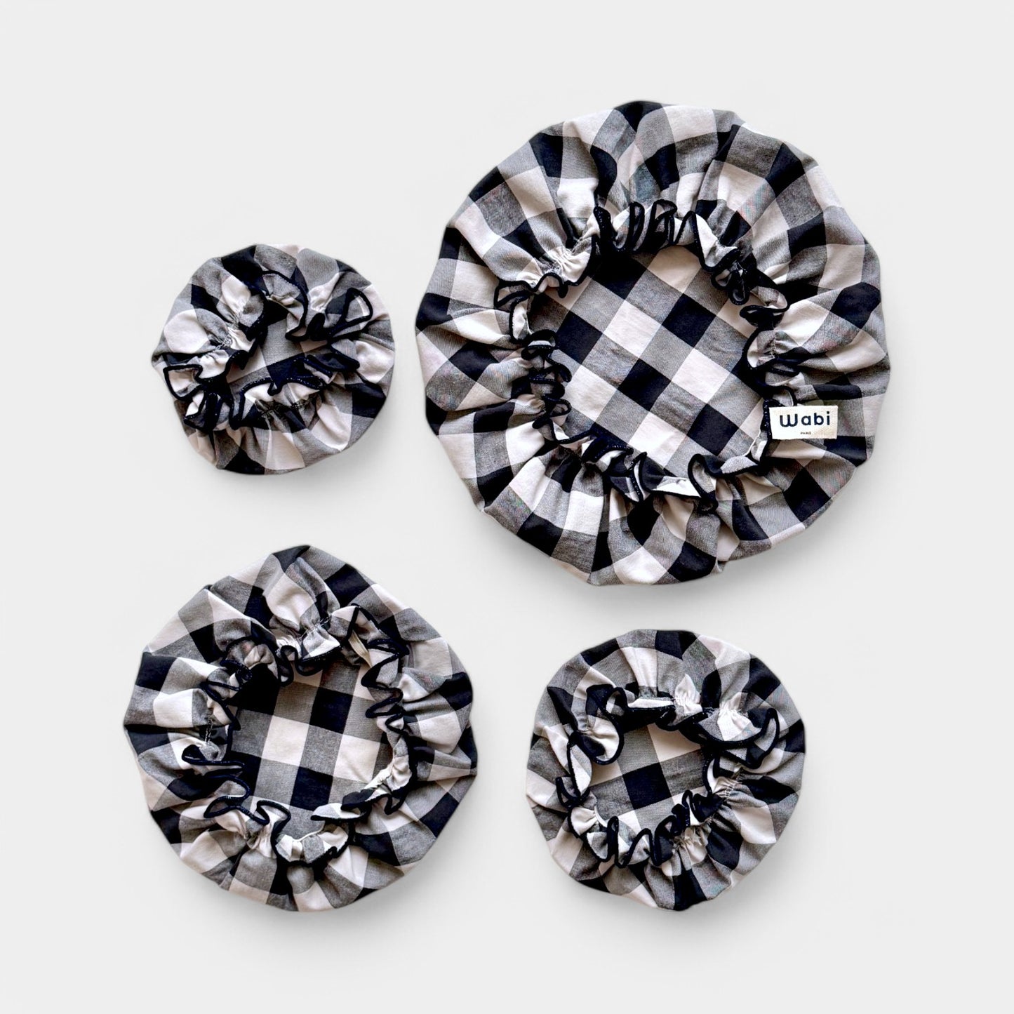 Set de 4 Vichy Charbon