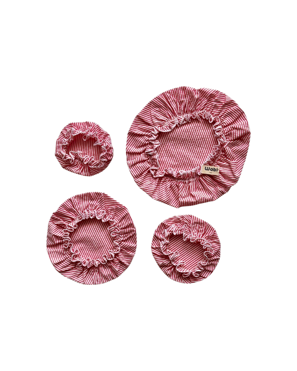 Set de 4 Rayure Fraise