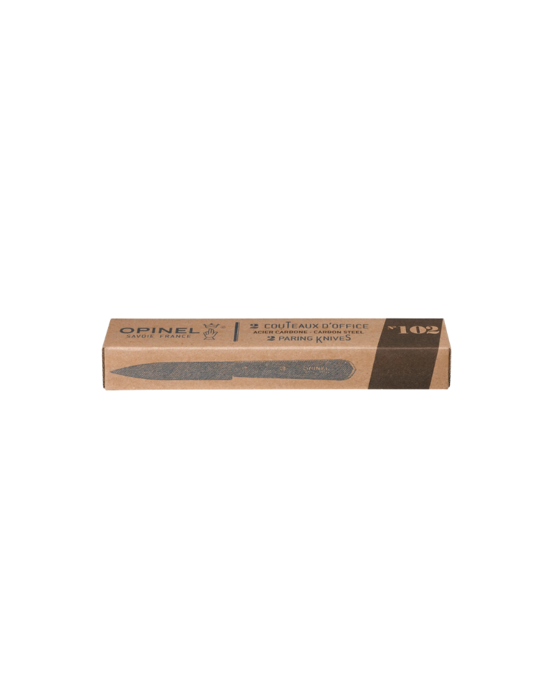Boîte de 2 couteaux "N°102 Carbone" Opinel
