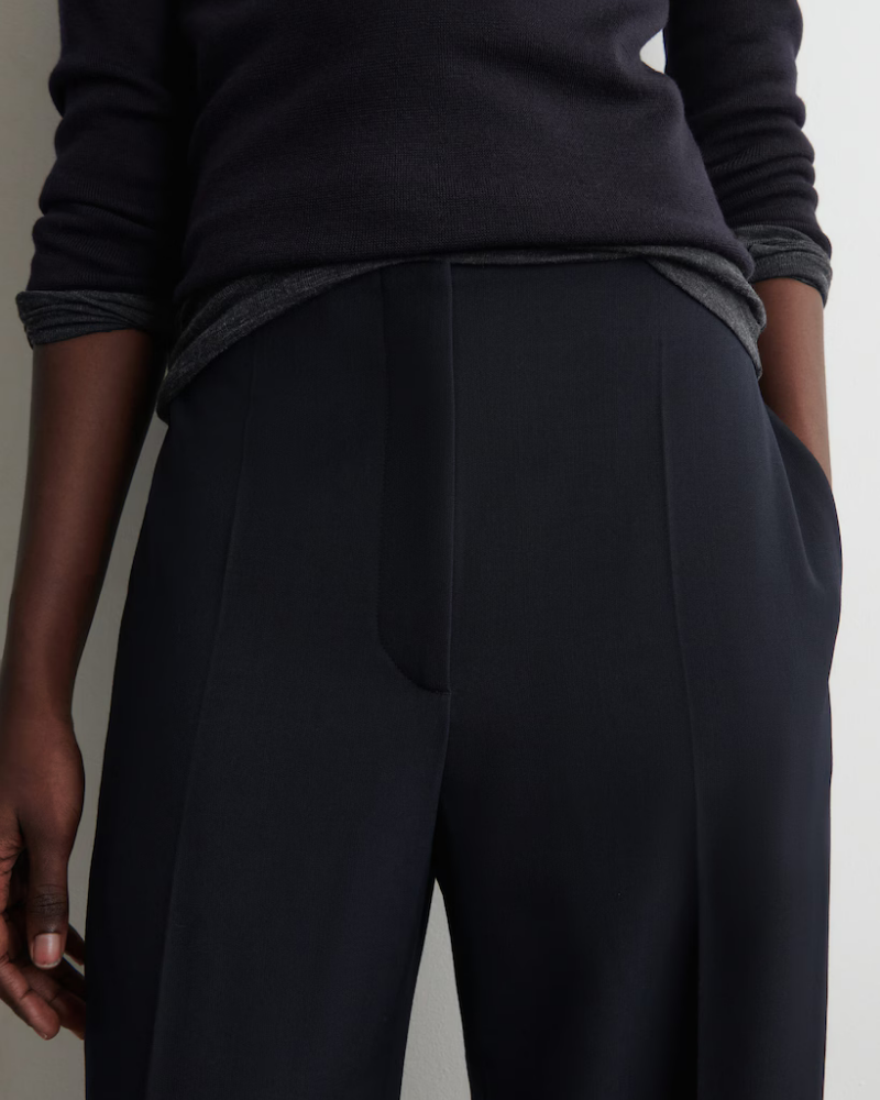 Pantalon Barrel Bleu Marine