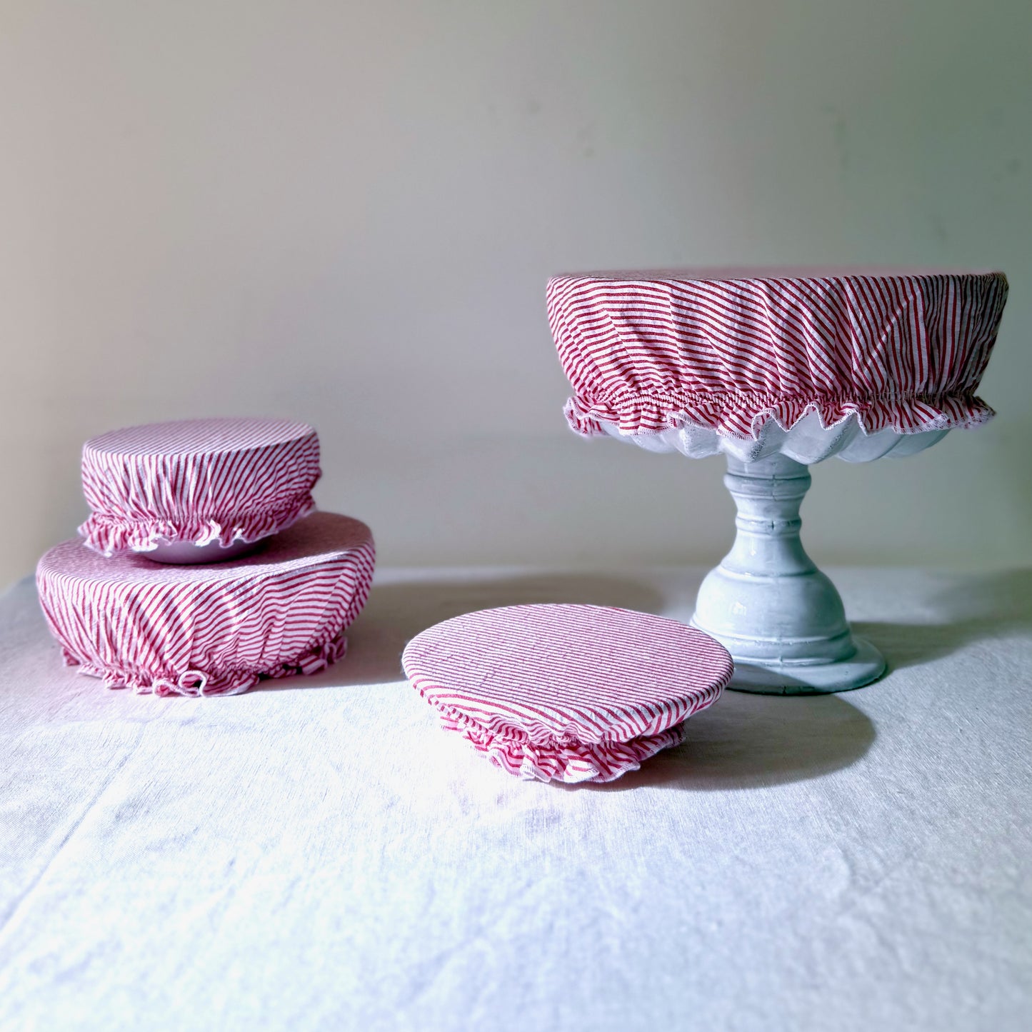 Set de 4 Rayure Fraise